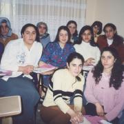 Women participating in the human rights education program