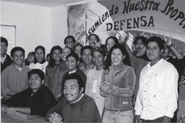 Human rights defenders in Chiapas, Mexico, participating in a workshop